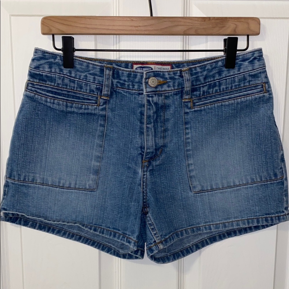 Vintage Y2K Old Navy Jean Shorts Mid-Rise Size 6